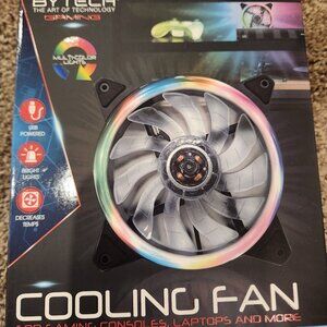 Bytech USB Multi-Color Cooling Fan for Gaming Consoles, Laptops & More
